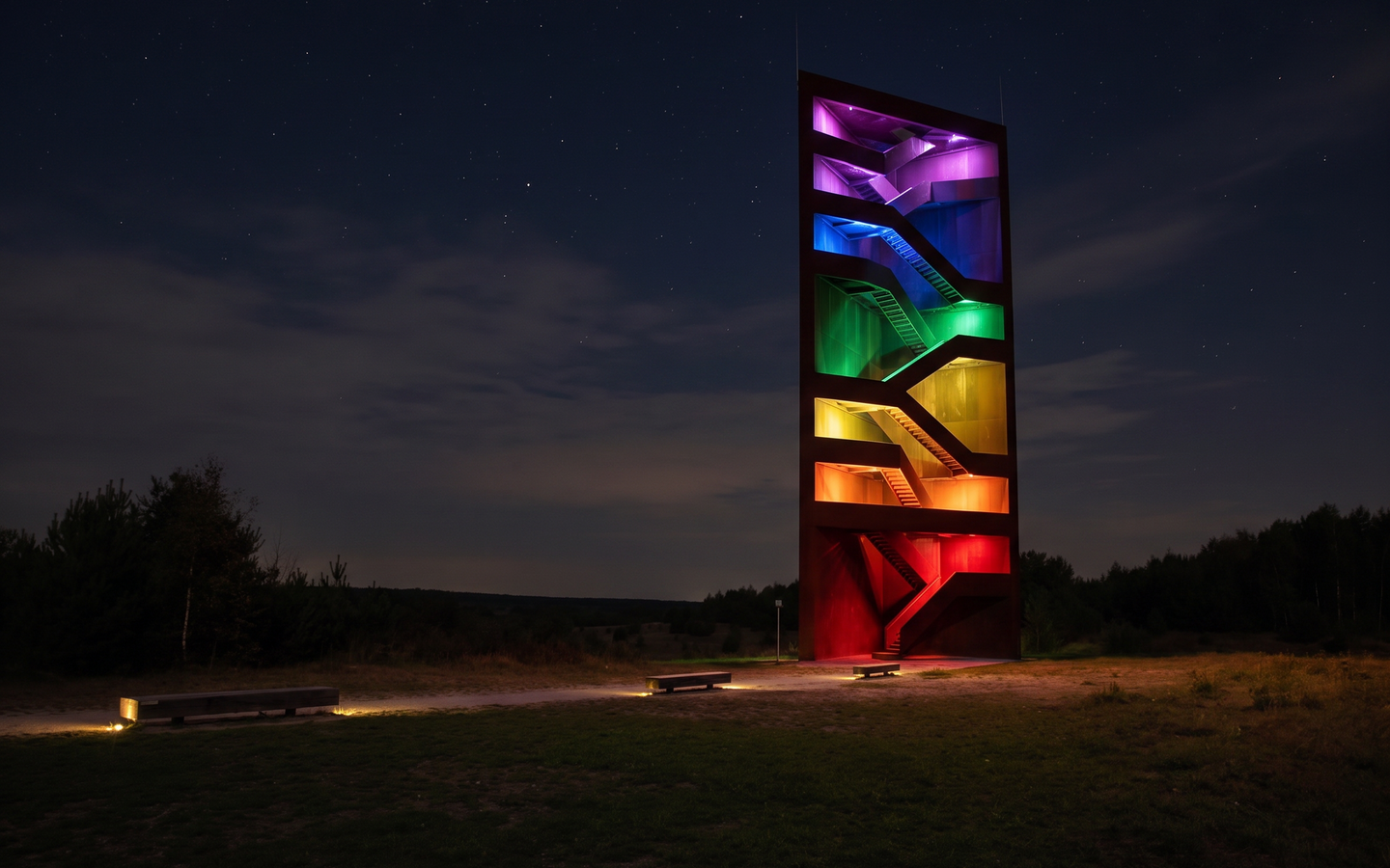 Lichtklang am Rostigen Nagel, Foto: KI-generiert
