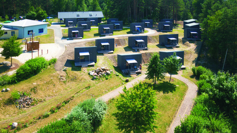 Campinghütten im Hafencamp Senftenberger See, Foto: Mario Hambsch
